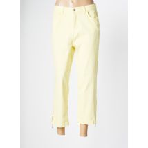 YESTA - Pantalon 7/8 jaune en coton - Femme - Taille 52 - Modz