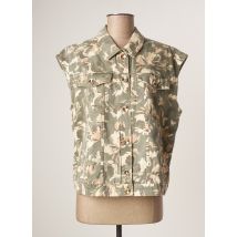 GAUDI - Veste casual vert en coton - Femme - Taille 38 - Modz
