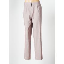 GRIFFON - Pantalon droit beige en polyester - Femme - Taille 50 - Modz