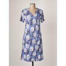 WHITE STUFF - Robe mi-longue bleu en coton - Femme - Taille 36 - Modz