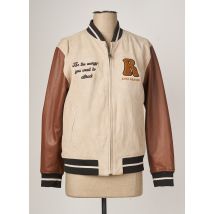 ROSE GARDEN - Veste en cuir beige en cuir de chèvre - Femme - Taille 38 - Modz