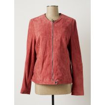 ROSE GARDEN - Veste en cuir rose en cuir de chèvre - Femme - Taille 38 - Modz