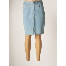 JENSEN - Jupe mi-longue bleu en coton - Femme - Taille 36 - Modz
