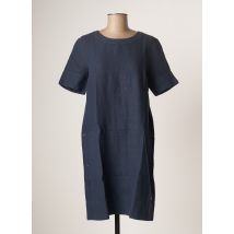 CECIL - Robe mi-longue bleu en lin pour femme - Taille 38 - Modz
