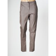 LES FILLES DE NEAUX - Pantalon slim beige en coton - Femme - Taille 46 - Modz