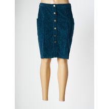 LILY & ME - Jupe mi-longue bleu en coton - Femme - Taille 38 - Modz