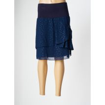 LES FILLES DE NEAUX - Jupe mi-longue bleu en polyester - Femme - Taille 40 - Modz