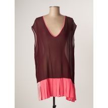 TWIN SET - Tunique manches courtes rouge en viscose - Femme - Taille 40 - Modz