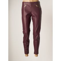 ARMANI EXCHANGE - Pantalon 7/8 rouge en polyurethane - Femme - Taille 36 - Modz