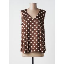 BLEU BLANC ROUGE - Top marron en viscose - Femme - Taille 40 - Modz