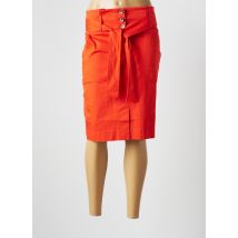 BLEU BLANC ROUGE - Jupe mi-longue orange en coton - Femme - Taille 34 - Modz