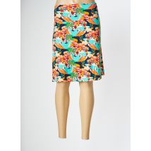 BAKERY LADIES - Jupe mi-longue orange en viscose - Femme - Taille 40 - Modz