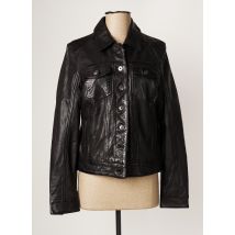 ROSE GARDEN - Veste en cuir noir en cuir pour femme - Taille 38 - Modz