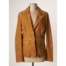 ROSE GARDEN - Veste en cuir beige en cuir de chèvre pour femme - Taille 34 - Modz