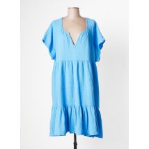 BLUTSGESCHWISTER - Robe mi-longue bleu en coton pour femme - Taille 36 - Modz