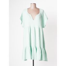BLUTSGESCHWISTER - Robe mi-longue vert en coton pour femme - Taille 34 - Modz