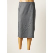 LUCIA - Jupe mi-longue gris en laine - Femme - Taille 50 - Modz