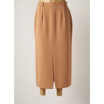 SARAH B - Jupe longue beige en polyester - Femme - Taille 44 - Modz