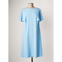 BASLER - Robe mi-longue bleu en acetate - Femme - Taille 44 - Modz