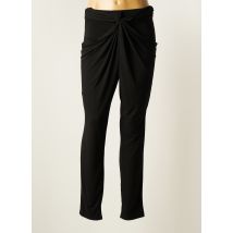 COTTONADE - Pantalon slim noir en polyester - Femme - Taille 40 - Modz