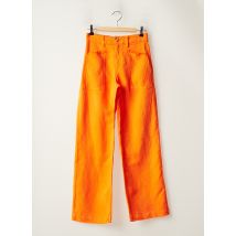 HAPPY - Pantalon droit orange en lyocell pour femme - Taille W41 - Modz