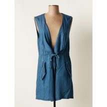 TIFFOSI - Gilet sans manche bleu en lyocell - Femme - Taille 34 - Modz