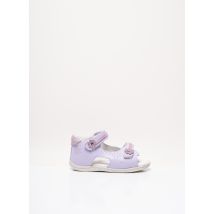 NOËL - Sandales/Nu pieds violet en cuir - Fille - Taille 25 - Modz