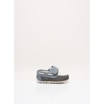 GARVALIN - Chaussures bâteau gris en cuir - Garçon - Taille 18 - Modz