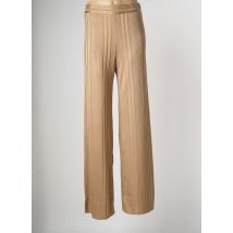 PIER ANTONIO GASPARI - Pantalon large marron en viscose - Femme - Taille 38 - Modz