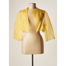 PAULE KA - Boléro jaune en soie pour femme - Taille 42 - Modz