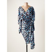 LANVIN - Robe mi-longue bleu en soie - Femme - Taille 36 - Modz