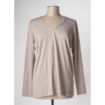 FABIANA FILIPPI - T-shirt beige en coton - Femme - Taille 42 - Modz