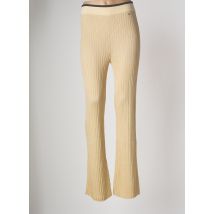 SONIA RYKIEL - Pantalon flare beige en coton - Femme - Taille 40 - Modz