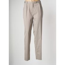 BERNARD ZINS - Pantalon droit beige en coton - Femme - Taille 42 - Modz