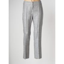 ARMANI - Pantalon droit bleu en lin - Femme - Taille 38 - Modz