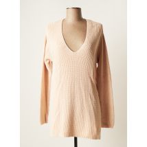 OUI - Pull tunique rose en coton pour femme - Taille 42 - Modz