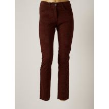 EAST DRIVE - Pantalon slim orange en coton - Femme - Taille 36 - Modz