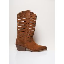 METISSE - Bottes marron en cuir - Femme - Taille 36 - Modz