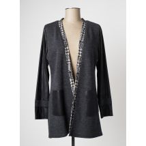 MERI & ESCA - Gilet manches longues gris en polyester - Femme - Taille 42 - Modz