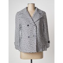 C.MISSARO - Manteau court bleu en coton - Femme - Taille 40 - Modz