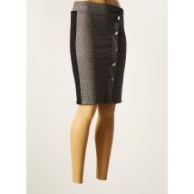 COULEURS DU TEMPS - Jupe mi-longue gris en polyester pour femme - Taille 34 - Modz