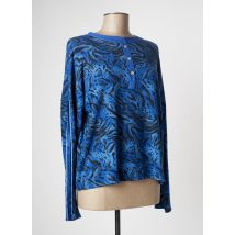 COULEURS DU TEMPS - Pull bleu en viscose - Femme - Taille 40 - Modz