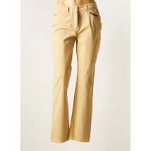 IMPULSION - Pantalon droit beige en coton - Femme - Taille 40 - Modz