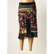 LISA CHESNAY - Jupe mi-longue noir en polyester - Femme - Taille 50 - Modz