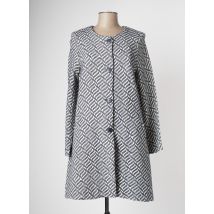 C.MISSARO - Manteau long bleu en coton - Femme - Taille 40 - Modz