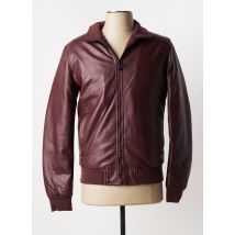 ALESSANDRO DELL'ACQUA - Veste simili cuir violet en polyester - Homme - Taille S - Modz