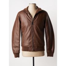 ALESSANDRO DELL'ACQUA - Veste simili cuir marron en polyester - Homme - Taille S - Modz