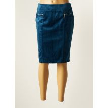CHRISTINE LAURE - Jupe mi-longue bleu en polyester - Femme - Taille 38 - Modz