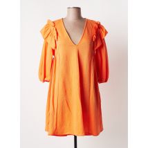 TEMPERATURA - Robe courte orange en viscose - Femme - Taille 34 - Modz