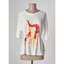 TEMPERATURA - T-shirt blanc en lyocell - Femme - Taille 36 - Modz
